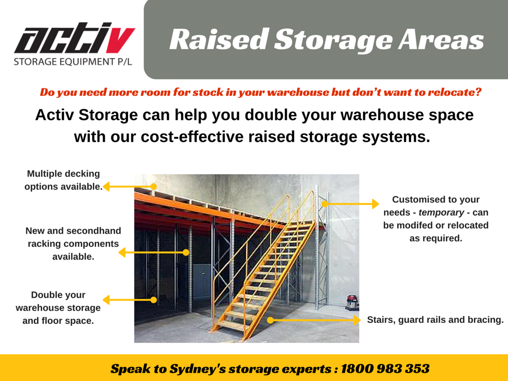 Sydney Raised Storage Areas - Best price & service -  CALL 1800 983 353 – FREE QUOTE